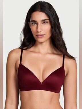 5 For $25✨️ La Senza Red Satin Bra Pushup Seamless Bra Womens Sizw 32/34 - D/DD